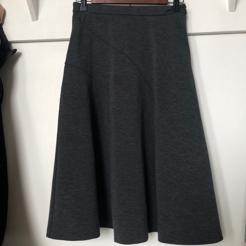 Grey Midi Skirt